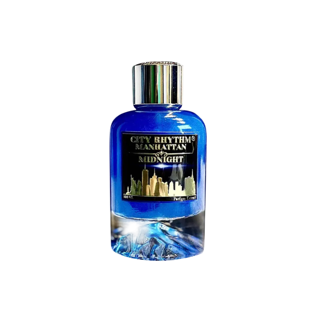 City Rhythm Manhattan Midnight fragrance decant sample 1ml – tobacco, frankincense, vetiver
